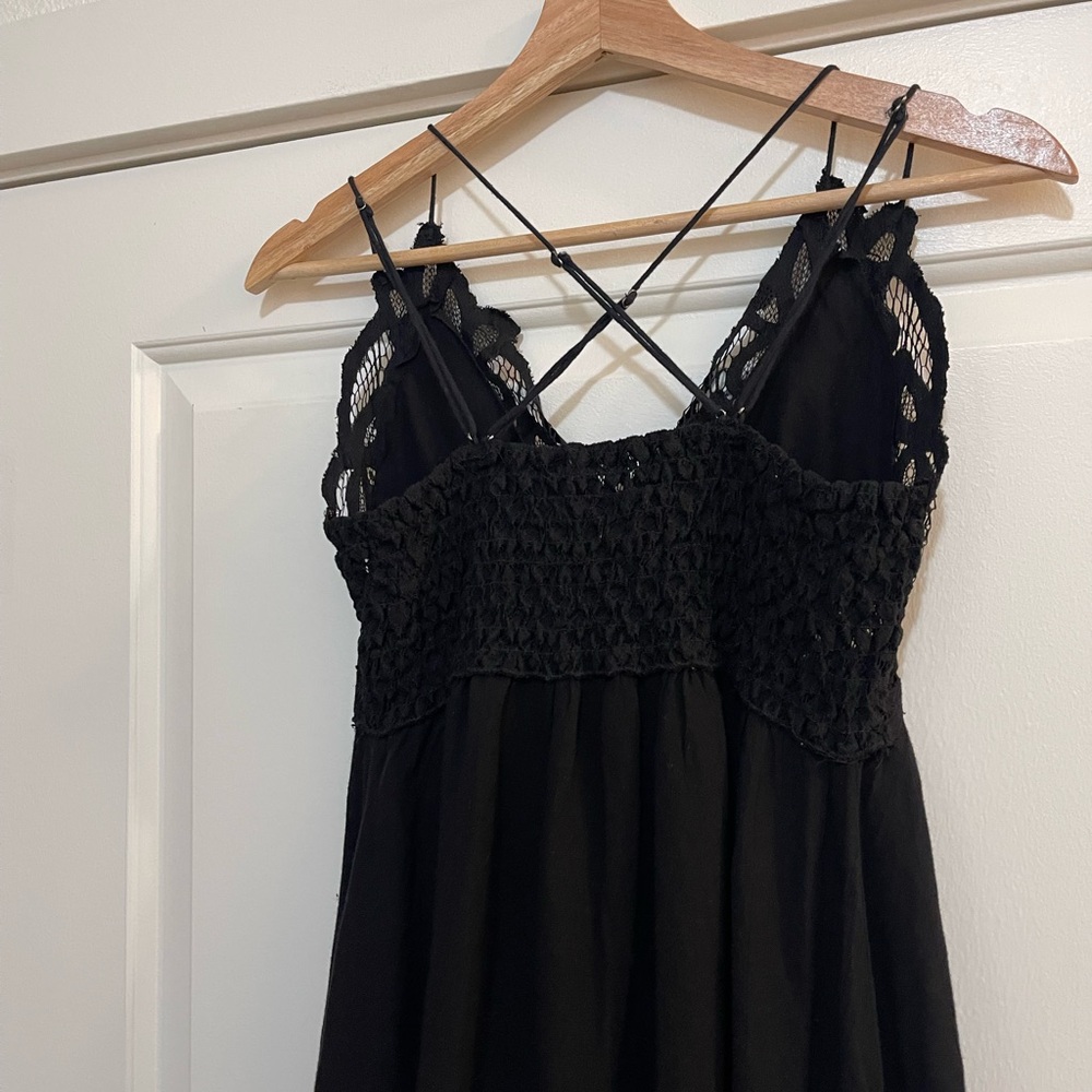 Free People Adella black lace slip dress . - Picture 7 of 7